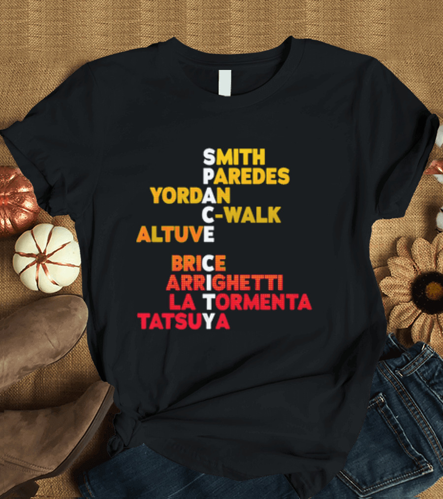 Houston Baseball 2026 Space City Names Smith Yordan Altuve T-Shirt