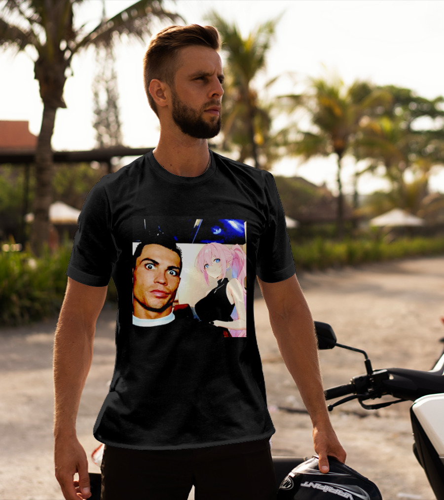 Cristiano Ronaldo Shikimori Anime Manga Collaboration T-Shirt