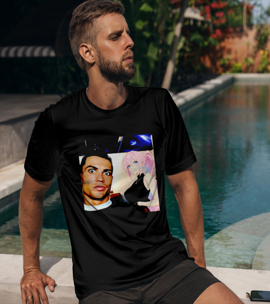 Cristiano Ronaldo Shikimori Anime Manga Collaboration T-Shirt