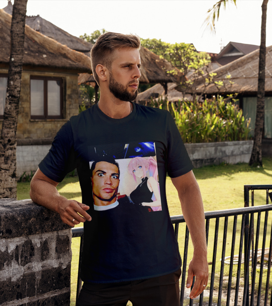 Cristiano Ronaldo Shikimori Anime Manga Collaboration T-Shirt
