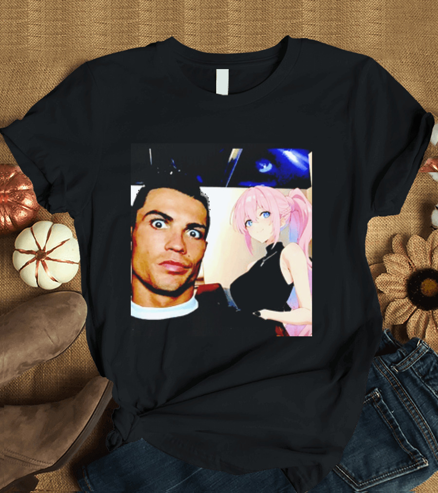 Cristiano Ronaldo Shikimori Anime Manga Collaboration T-Shirt