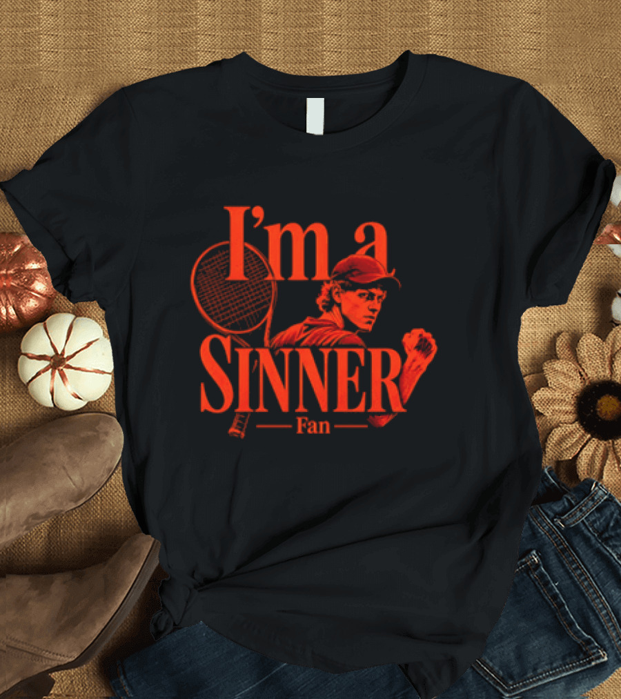 I'm A Sinner Jannik Sinner Fan Tennis Player T-Shirt