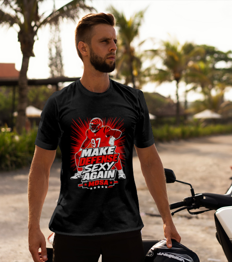 Kamron Neal Cincinnati Bearcats Make Defense Sexy Again MDSA Football 97 T-Shirt
