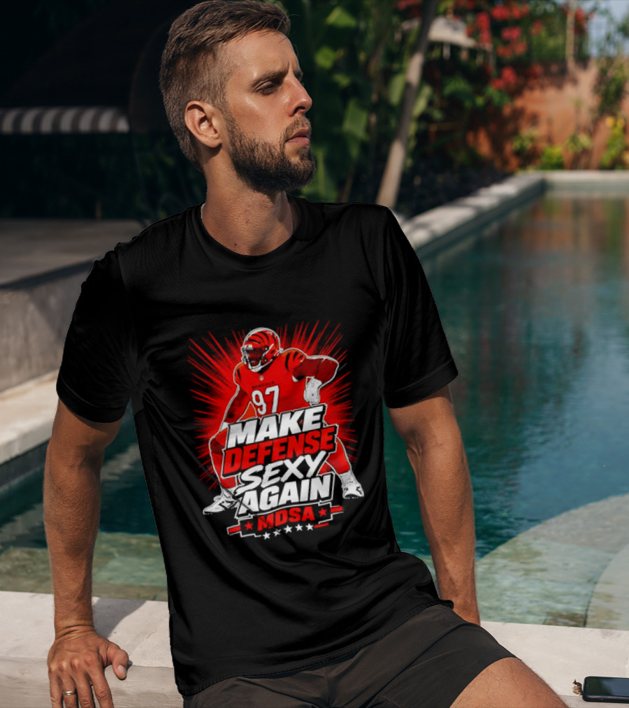 Kamron Neal Cincinnati Bearcats Make Defense Sexy Again MDSA Football 97 T-Shirt