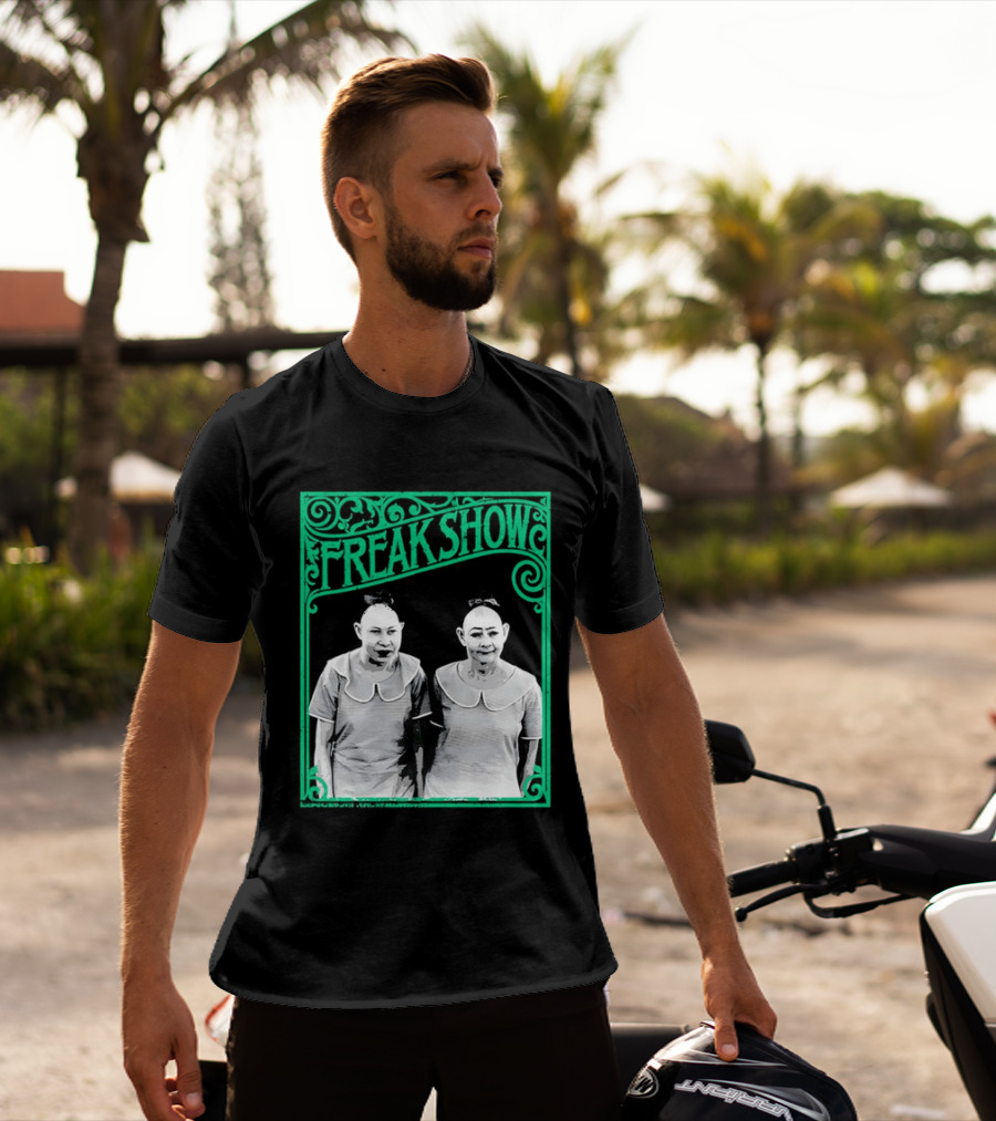 Freak Show Vintage Circus Sideshow Twins T-Shirt