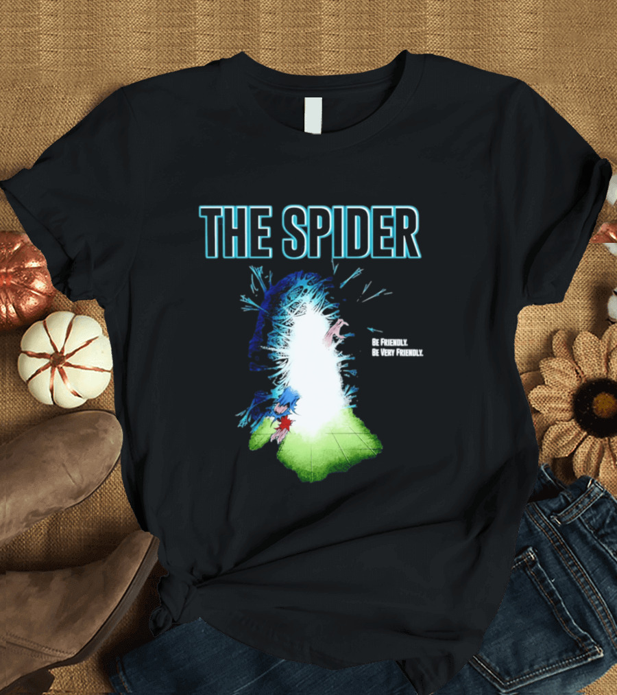 The Spider Be Friendly Be Very Friendly Comic Explosion T-Shirt