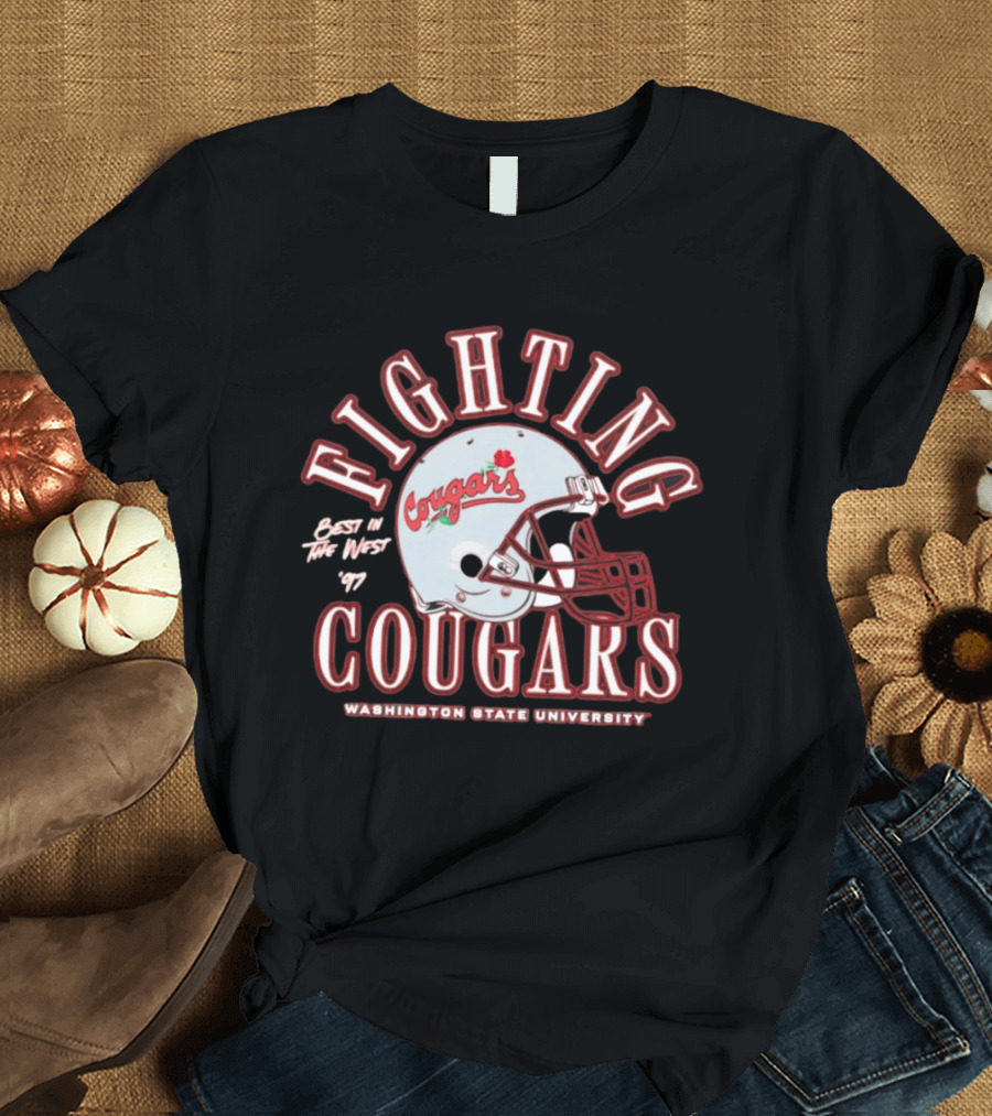 Fighting Cougars Washington State University Best In The West '97 T-Shirt