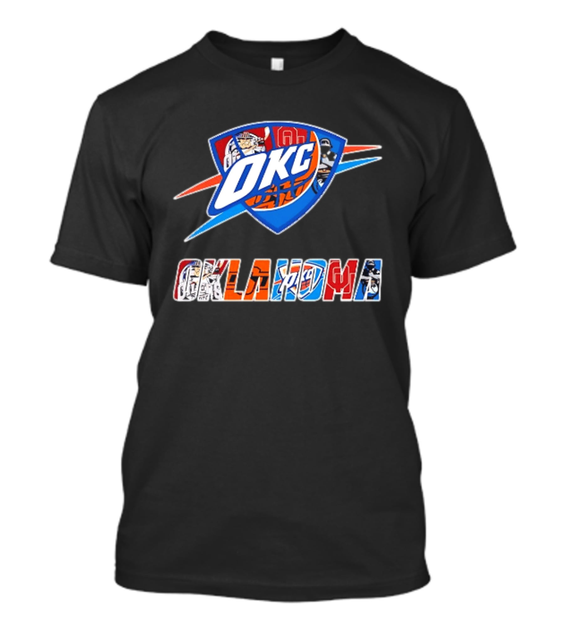 Oklahoma OKC Thunder Sooners Oilers Sports Fan Gear T-Shirt