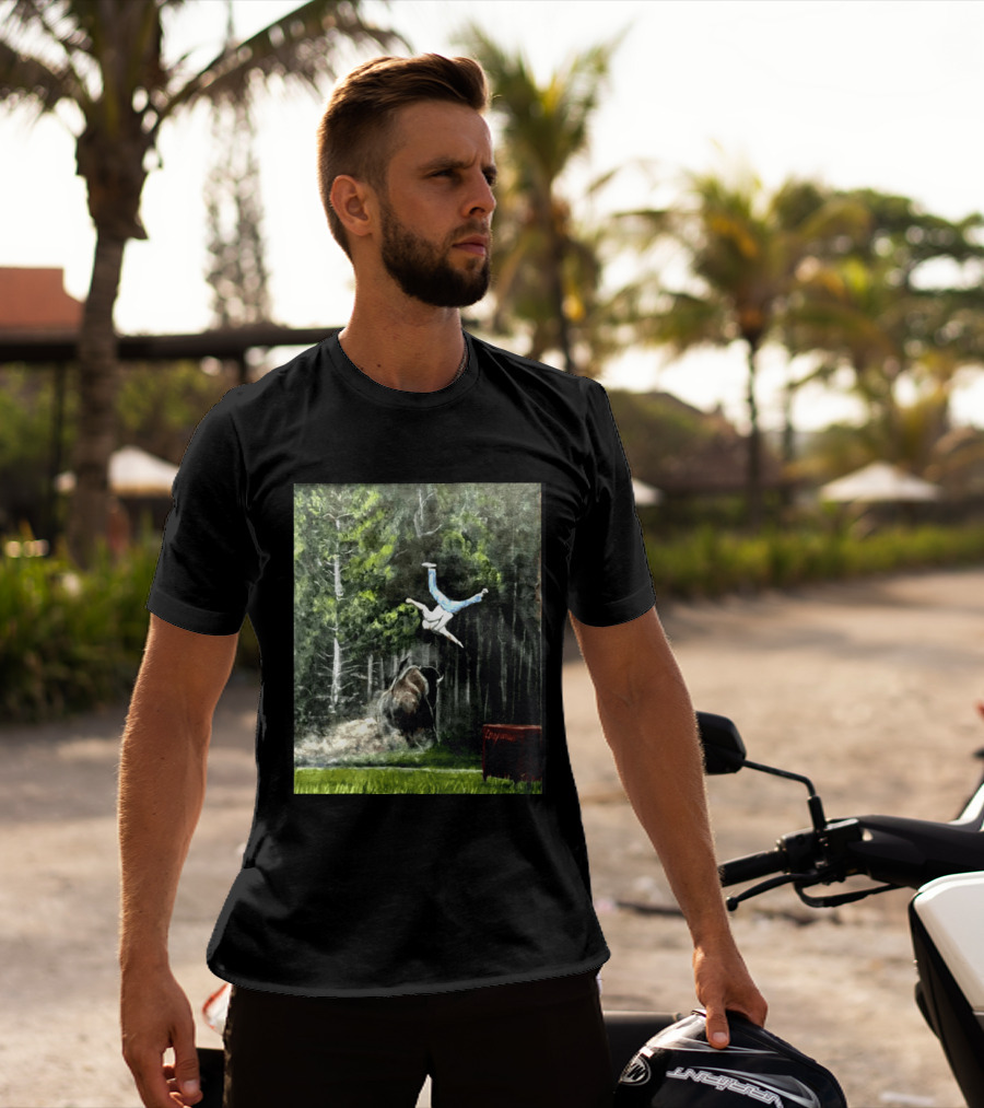 Raccoon Flaming Fart Chaos With Hippo And Unexpected Forest Flip T-Shirt