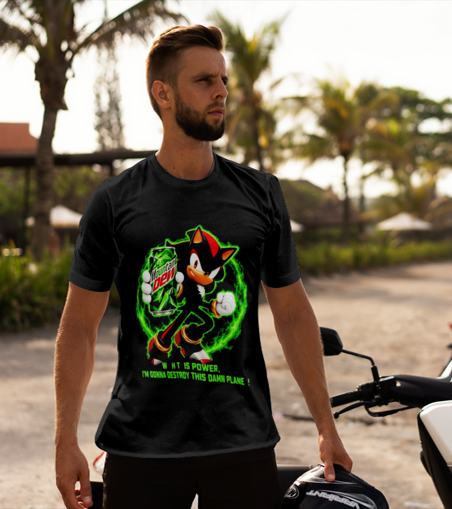 Mountain Dew Power Shadow Destroy This Damn Planet T-Shirt