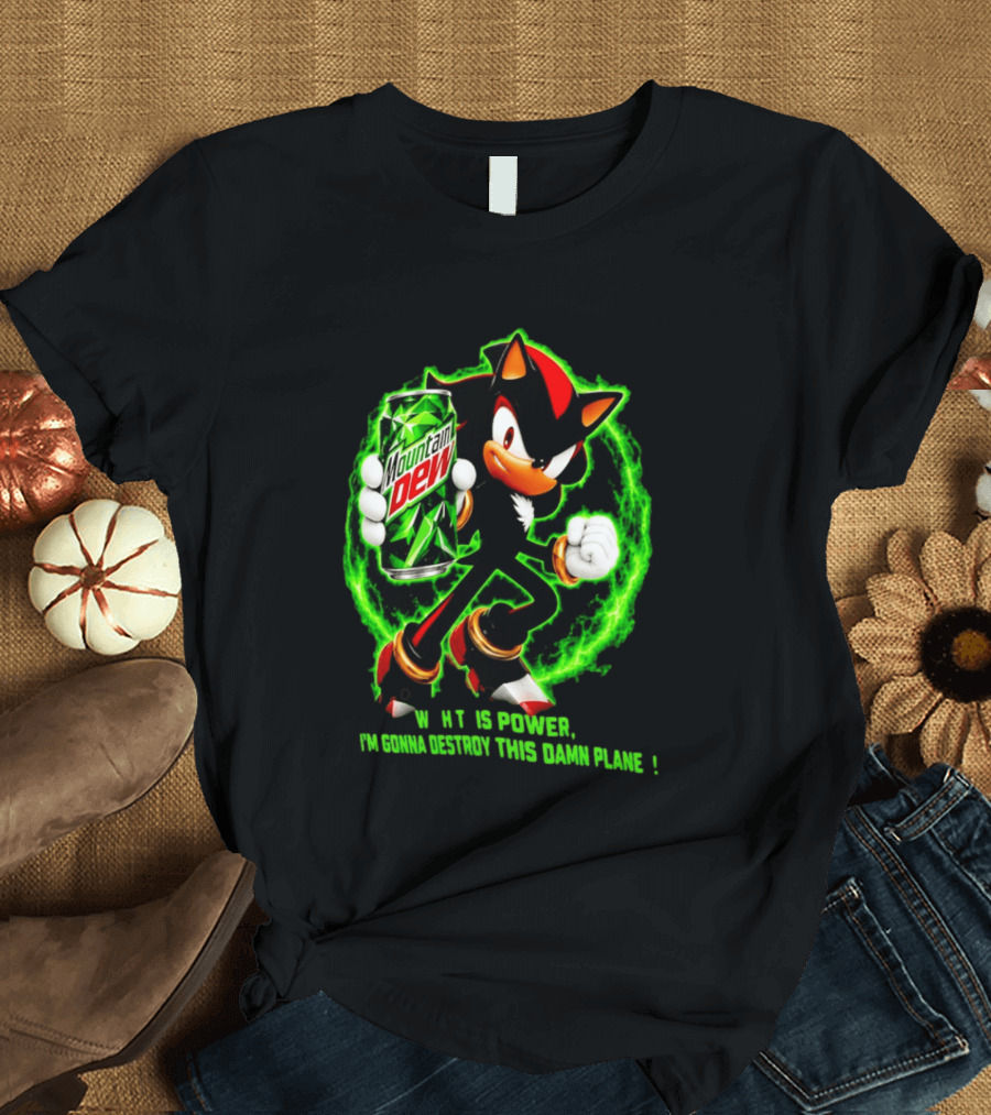 Mountain Dew Power Shadow Destroy This Damn Planet T-Shirt