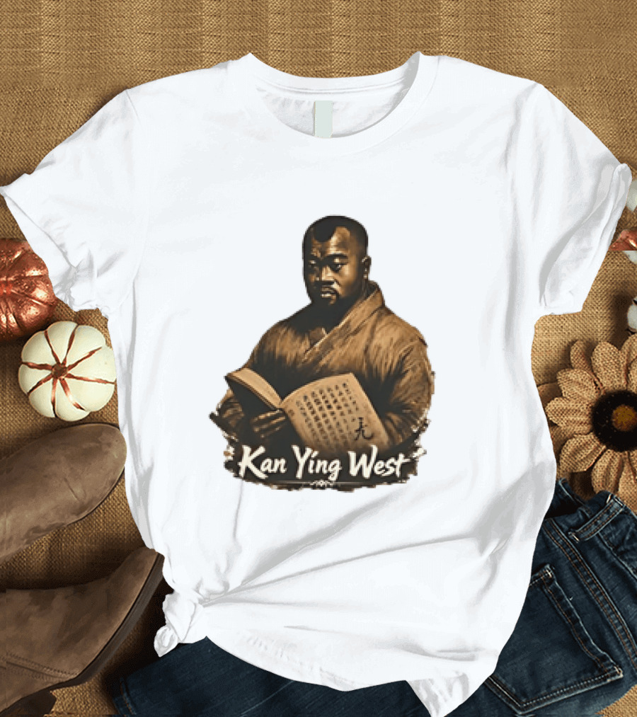 Kan Ying West Book Meme Kanye Mashup T-Shirt