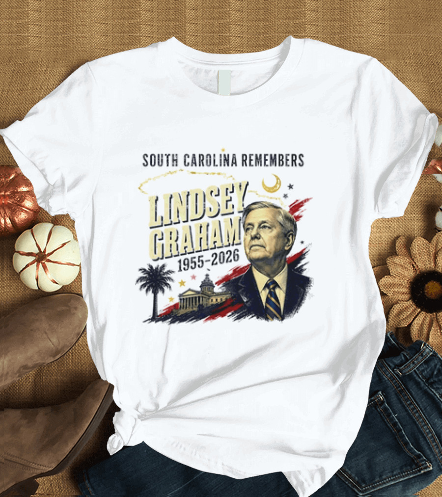 Lindsey Graham 1955 2026 South Carolina Remembers Moon Capitol T-Shirt