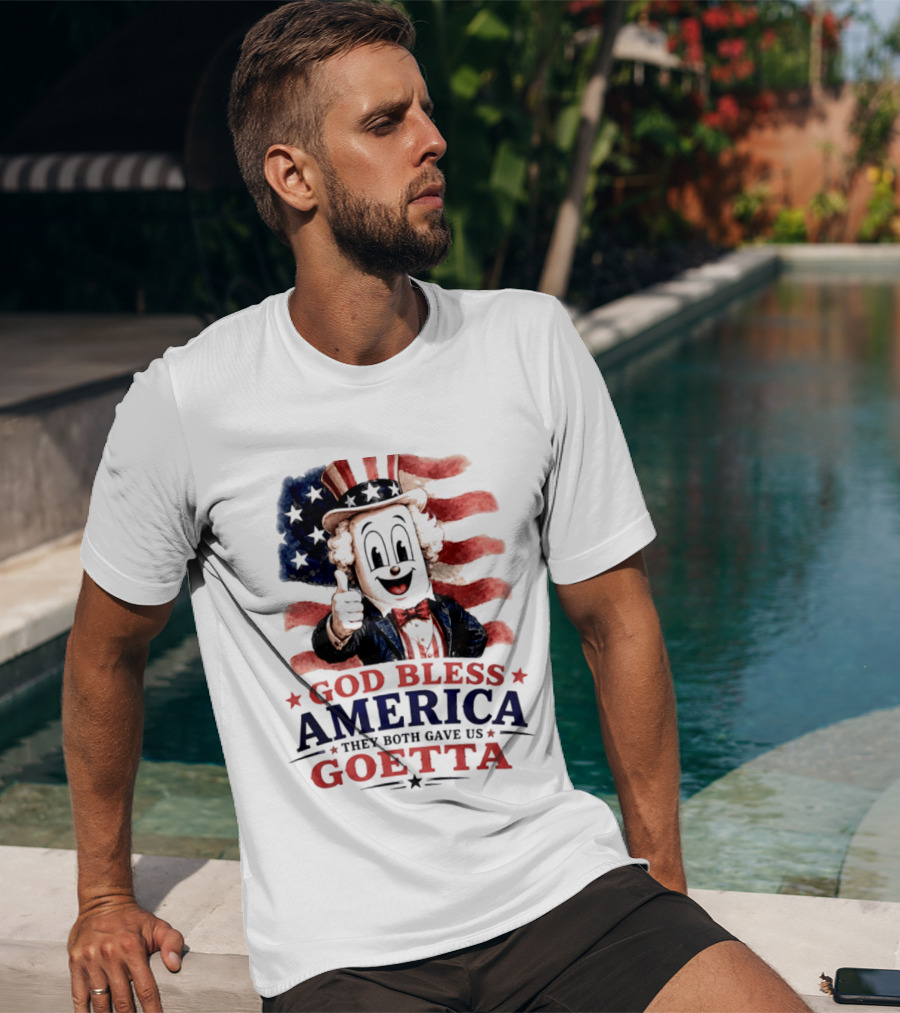 God Bless America They Both Gave Us Goetta USA Flag T-Shirt