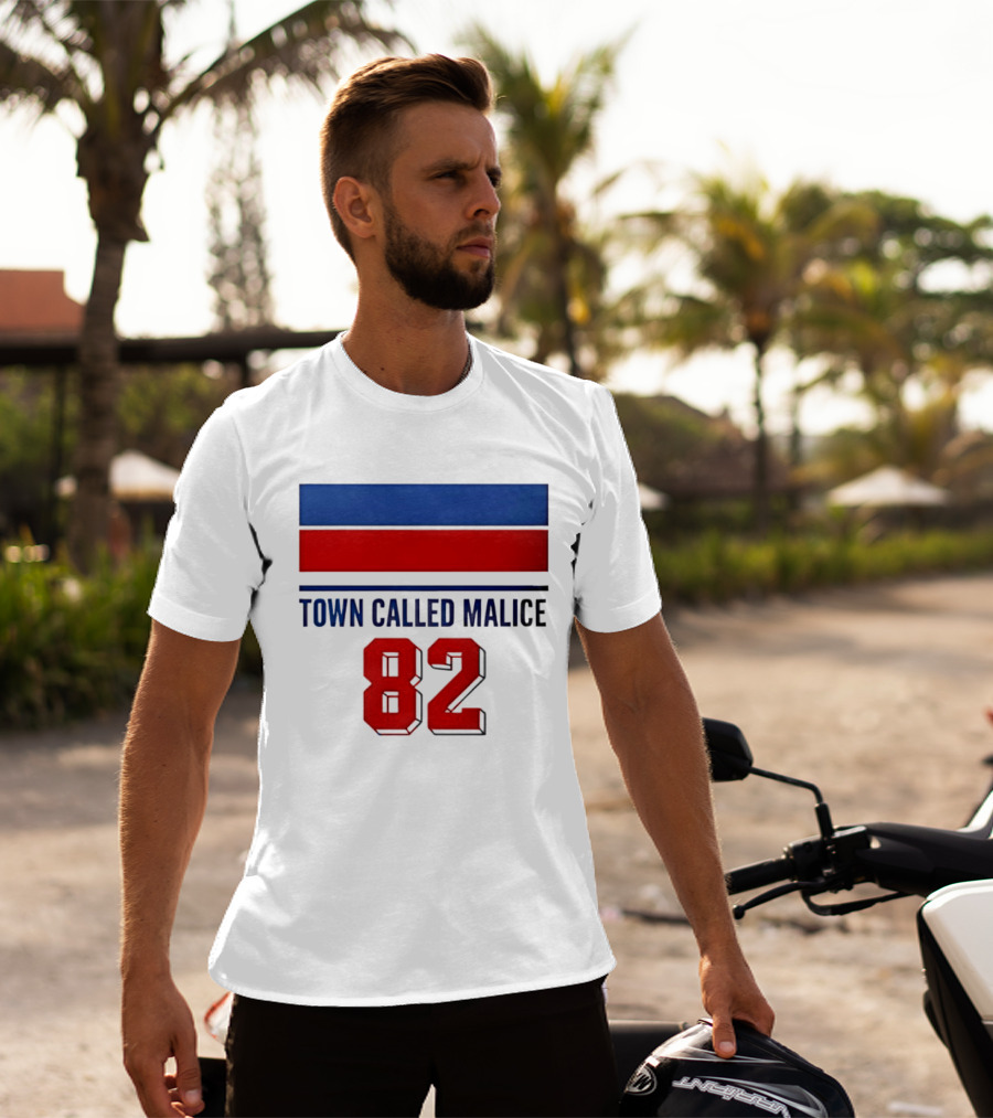 The Jam Town Called Malice 82 Red And Blue Bars T-Shirt