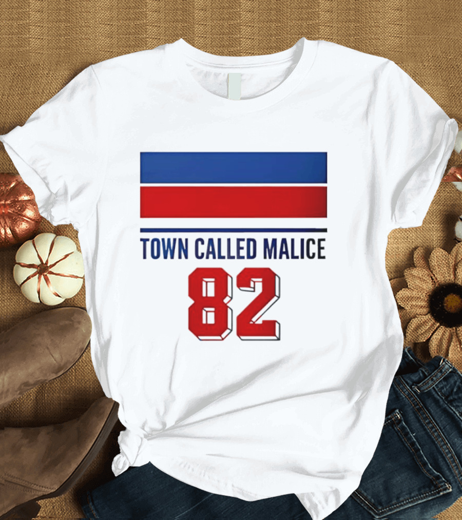 The Jam Town Called Malice 82 Red And Blue Bars T-Shirt