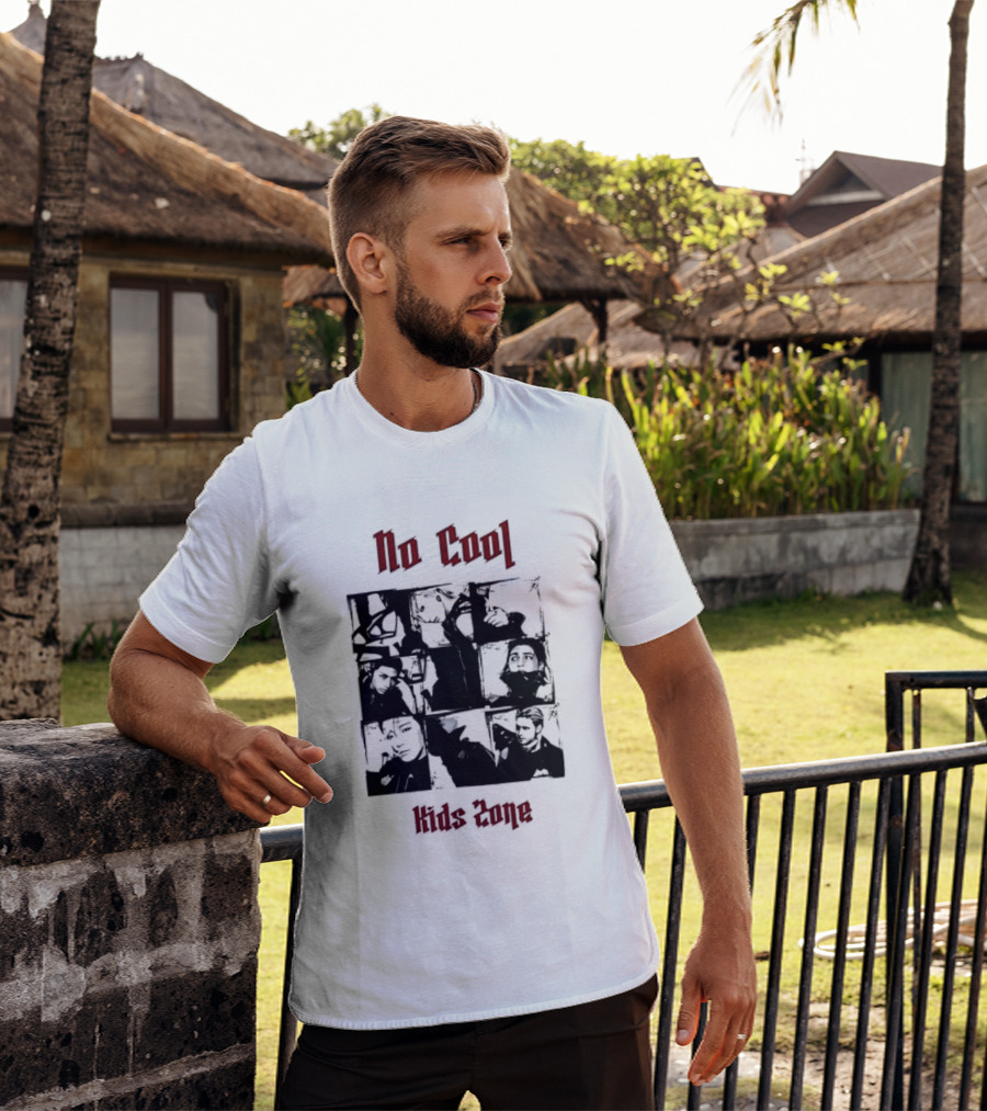 No Cool Kids Zone Photo Collage T-Shirt