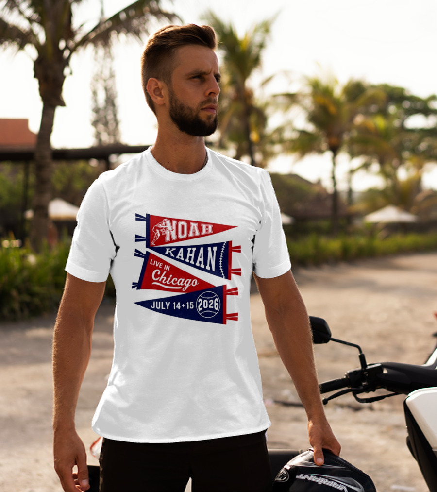 Noah Kahan Wrigley Field Chicago July 14 15 2026 Event Pennant T-Shirt