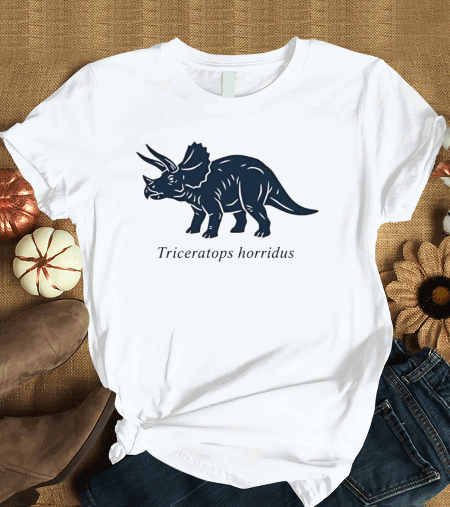 Triceratops Horridus Dinosaur Prehistoric Animal Paleontology Biology Science T-Shirt