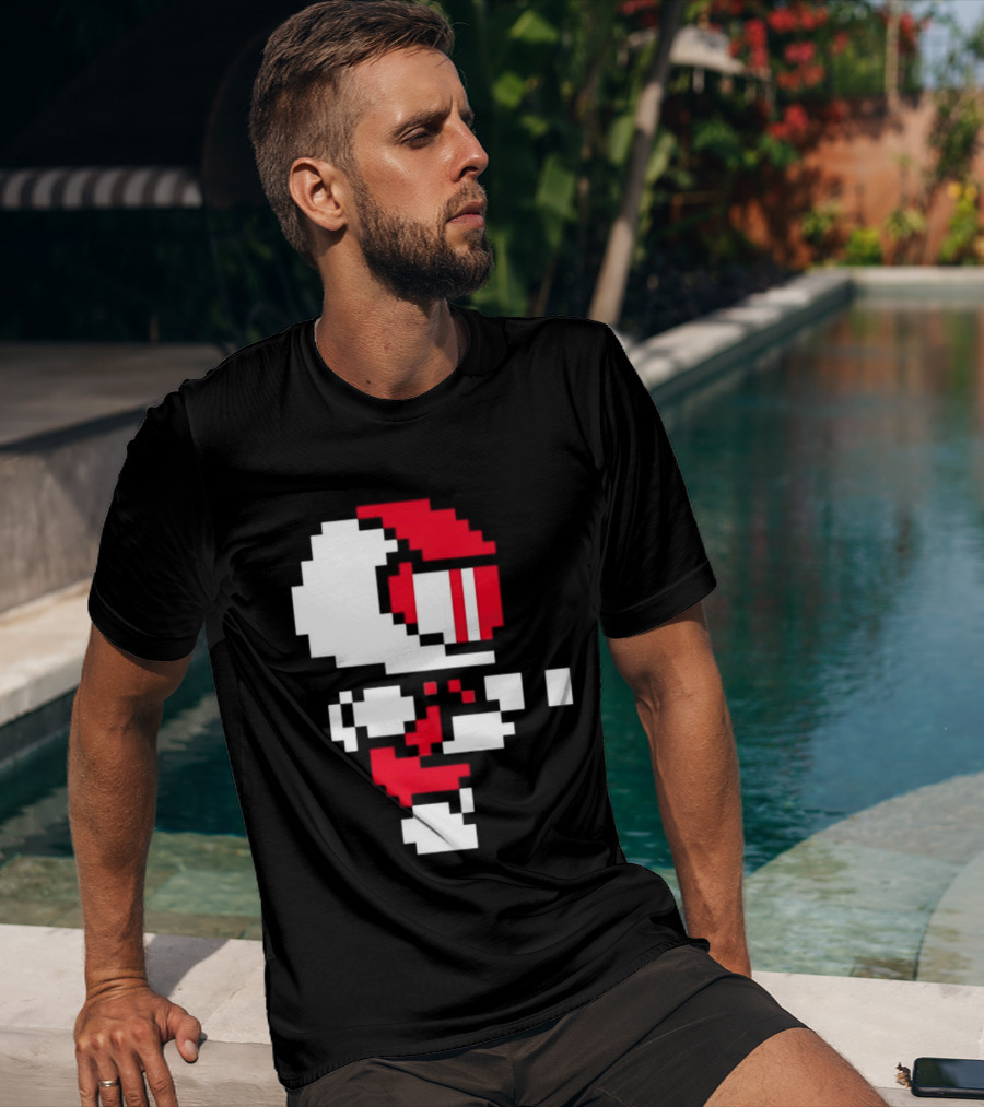 Arcade Pixel Racing Driver Fast Track Helmet Retro Game T-Shirt