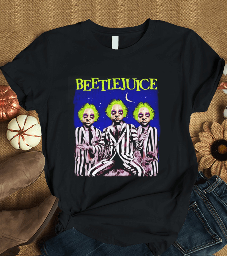 Beetlejuice Bootleg Triple Moon Gothic T-Shirt