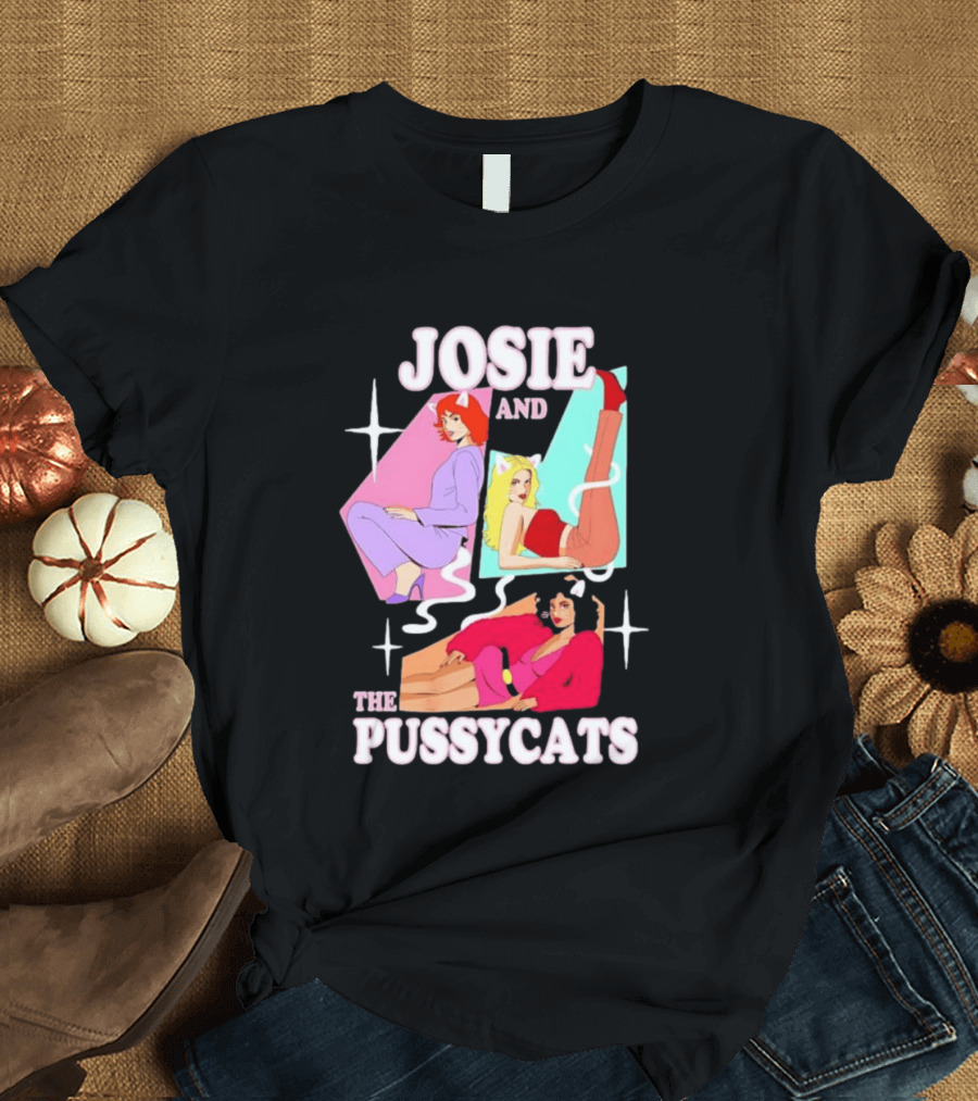 Josie And The Pussycats Valerie Brown Melody Valentine Vintage Cartoon Fashion T-Shirt