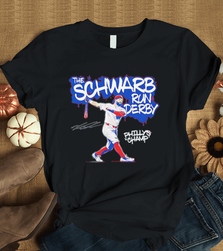 The Schwarb Run Derby Kyle Schwarber Philadelphia Phillies T-Shirt