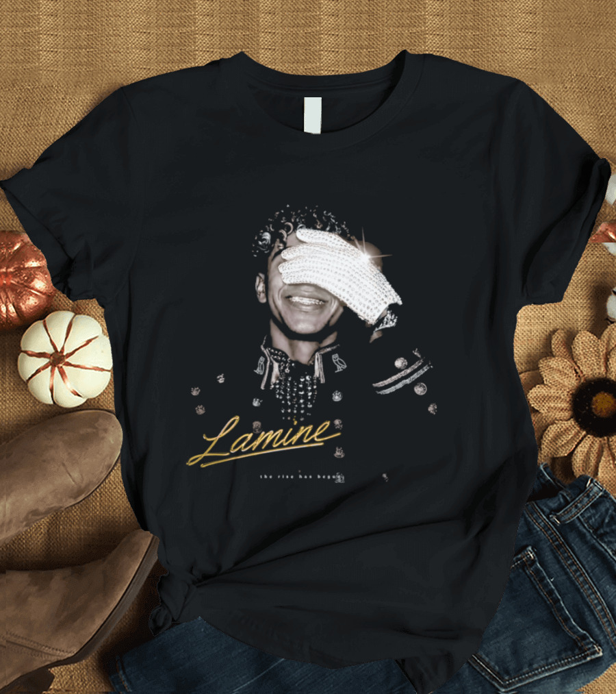 Lamine Camara Sparkling Diamond Glove The Rise Has Begun T-Shirt