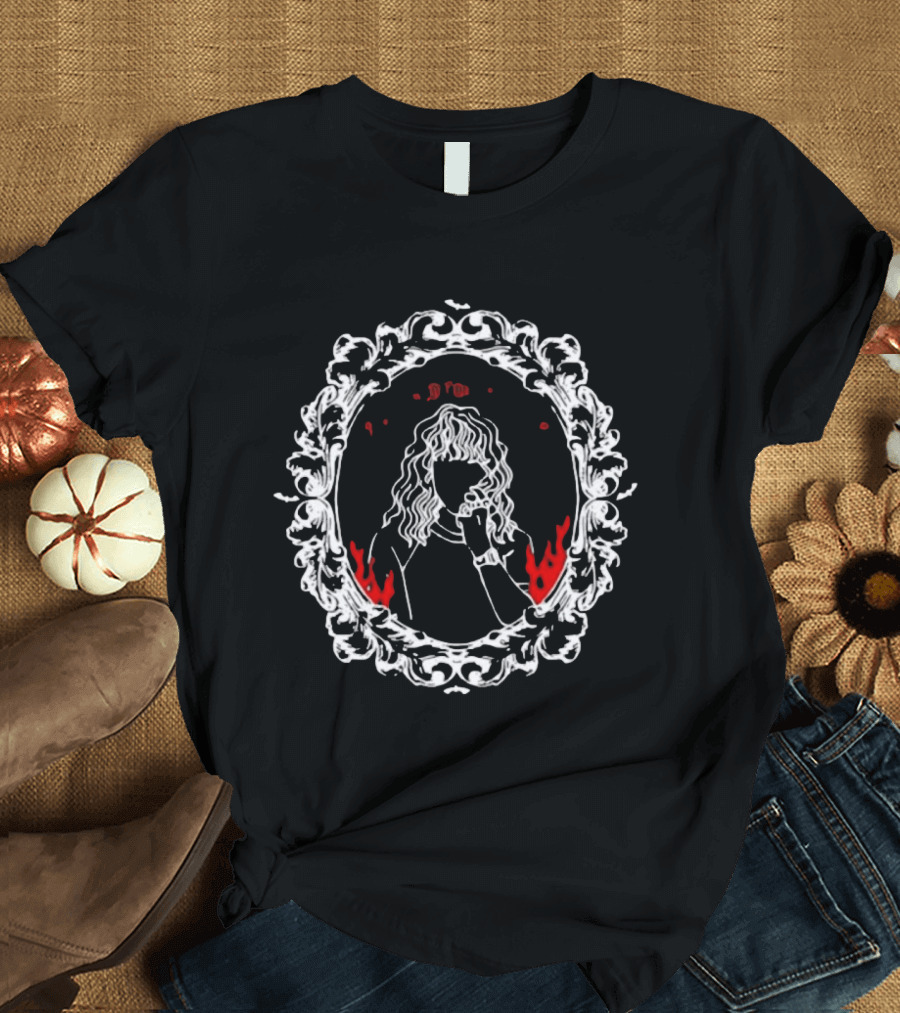 So Mordor It Is Lord Of The Rings Mirror Frame Flames T-Shirt