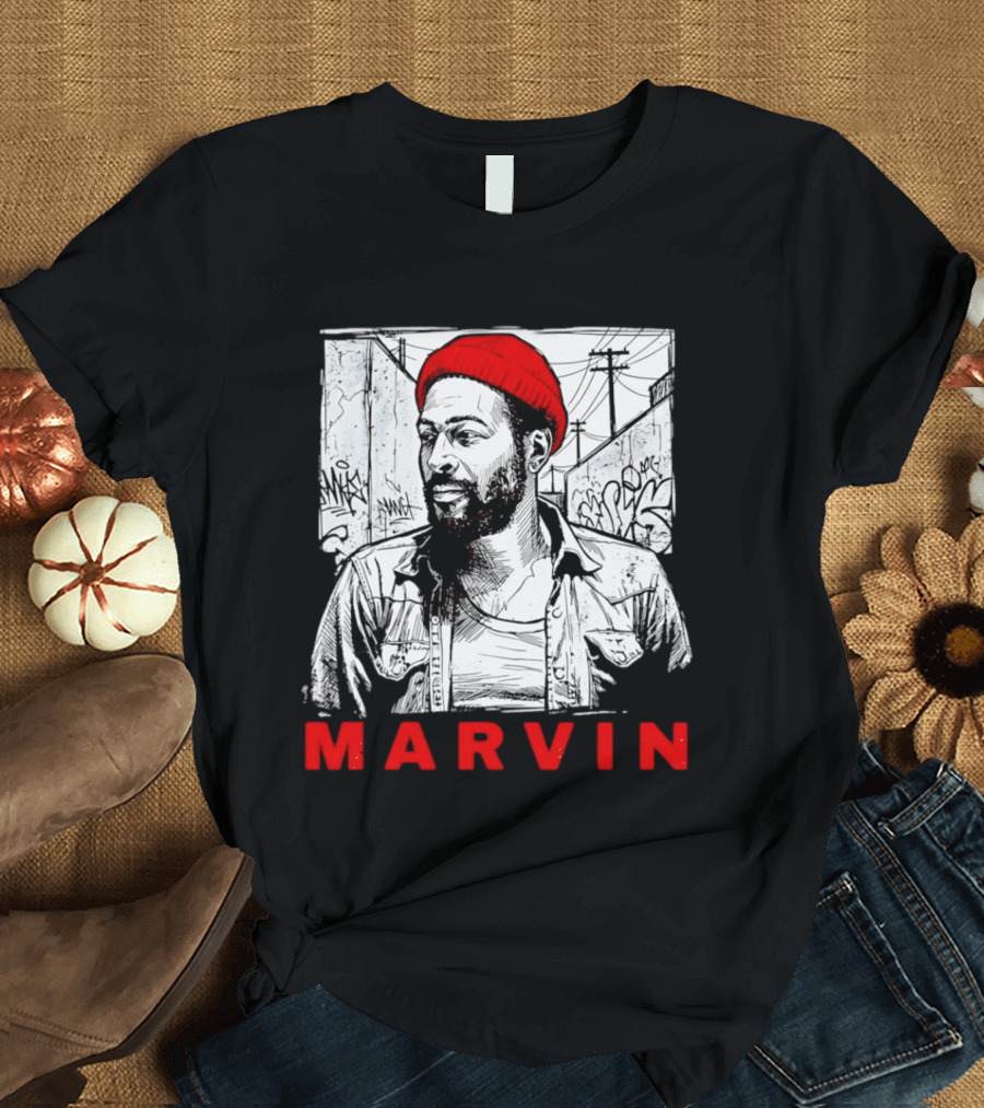 Marvin Gaye Urban Graffiti Style R&B Legend T-Shirt