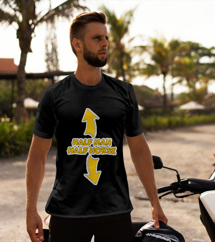 Half Man Half Horse Centaur Mythology Yellow Arrows T-Shirt