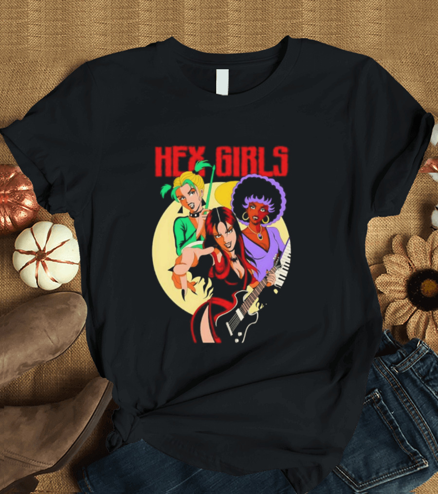 Hex Girls Scooby Doo Band Thorn Luna Dusk Animated Musical Trio T-Shirt