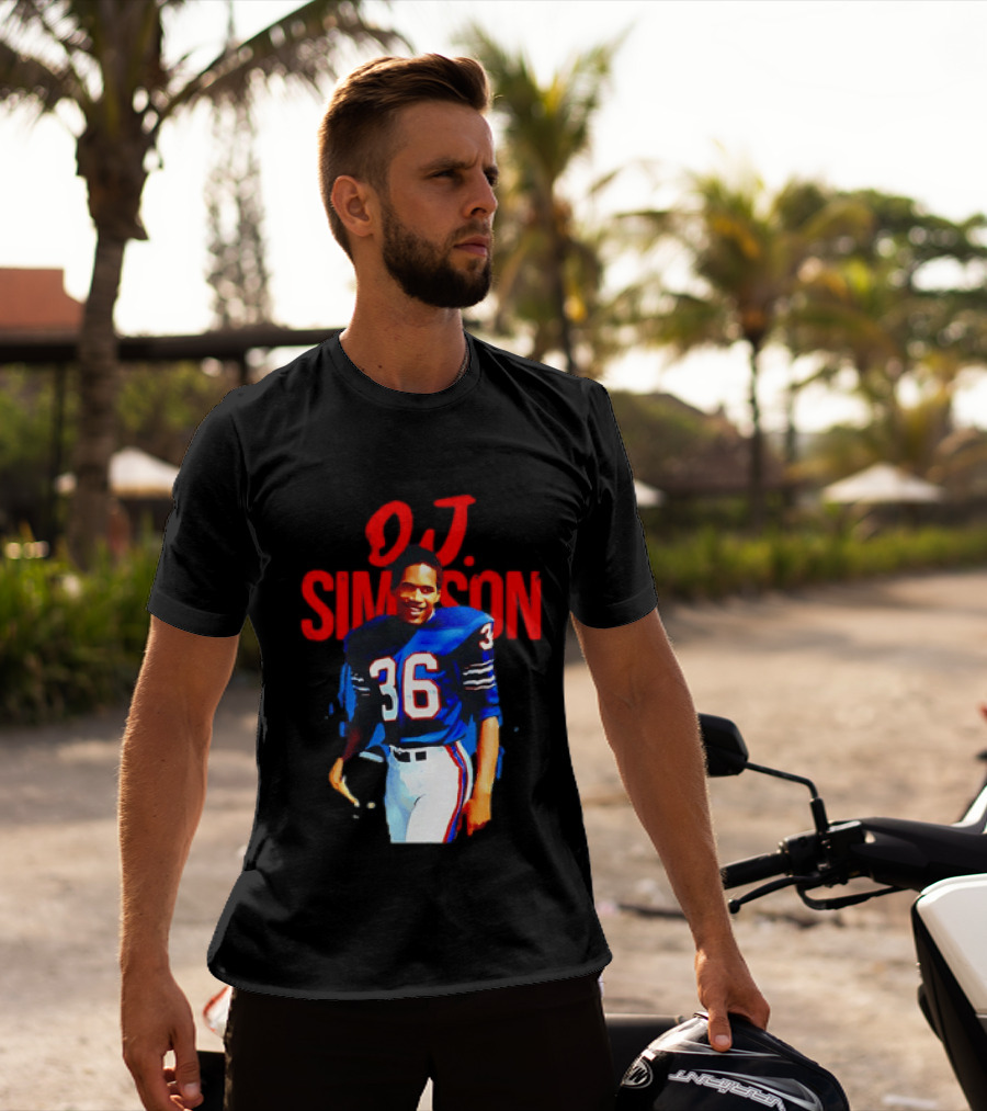 O.J. Simpson 36 Buffalo Bills Football Player T-Shirt