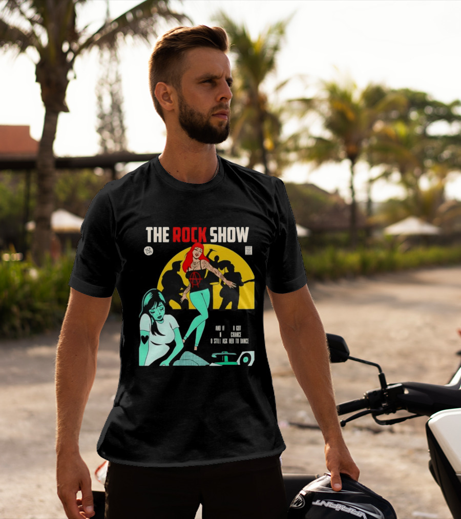 The Rock Show Comic Dance Chance Anarchy Girl Silhouette Scene T-Shirt