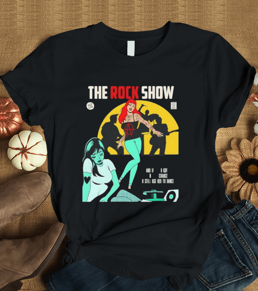 The Rock Show Comic Dance Chance Anarchy Girl Silhouette Scene T-Shirt