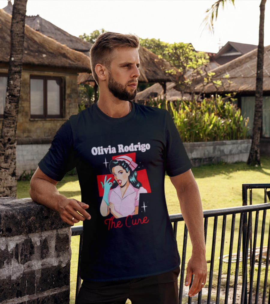 Olivia Rodrigo The Cure Pop Art Style Retro Nurse T-Shirt