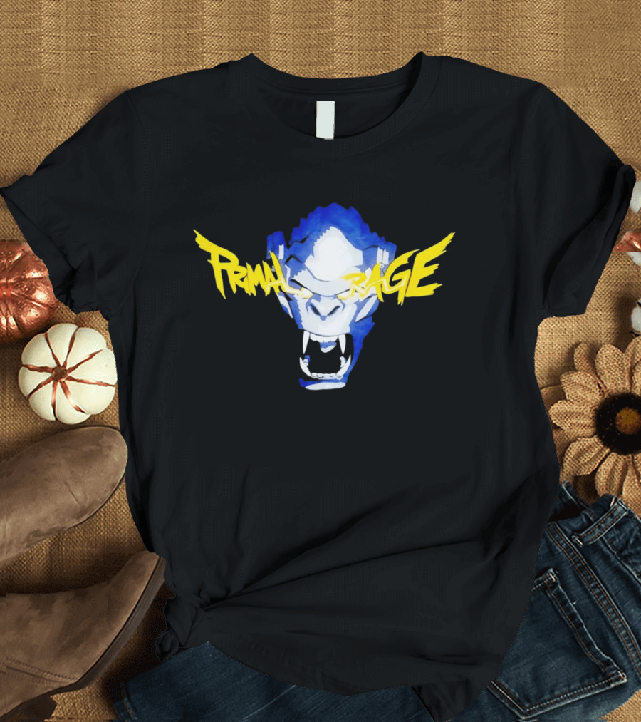 Primal Rage Roaring Gorilla Fierce Expression T-Shirt