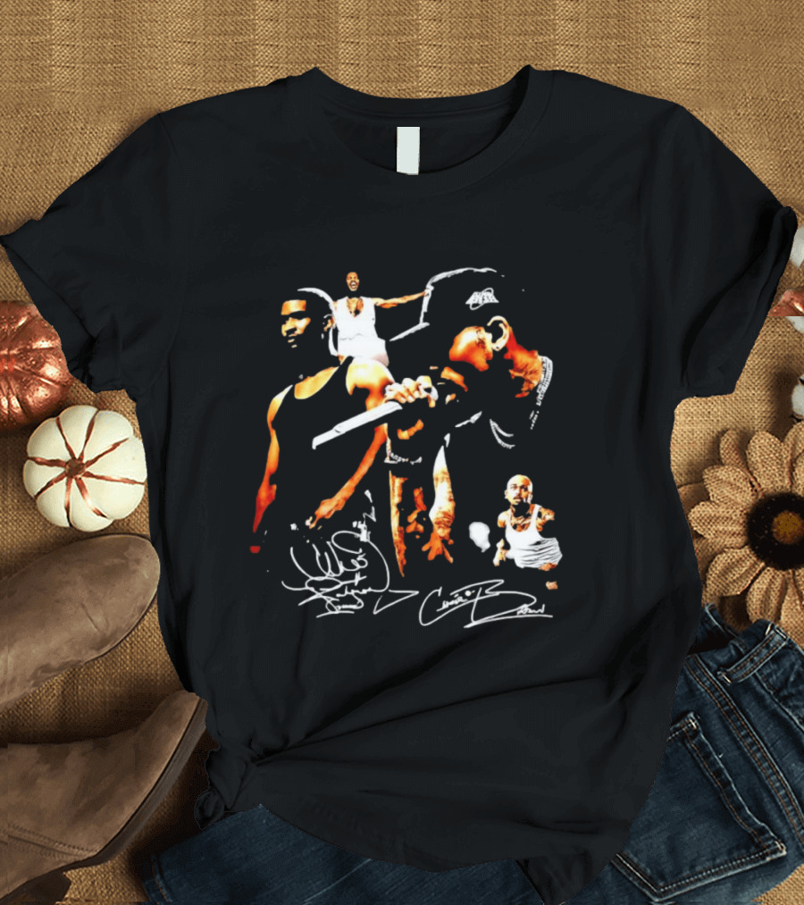 Usher Chris Brown Signature Collage T-Shirt