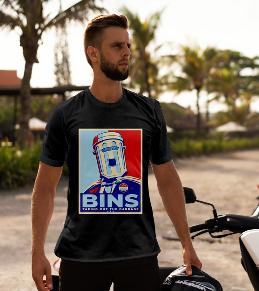 Binface Bins Hope Vote 2024 Taking Out The Garbage T-Shirt