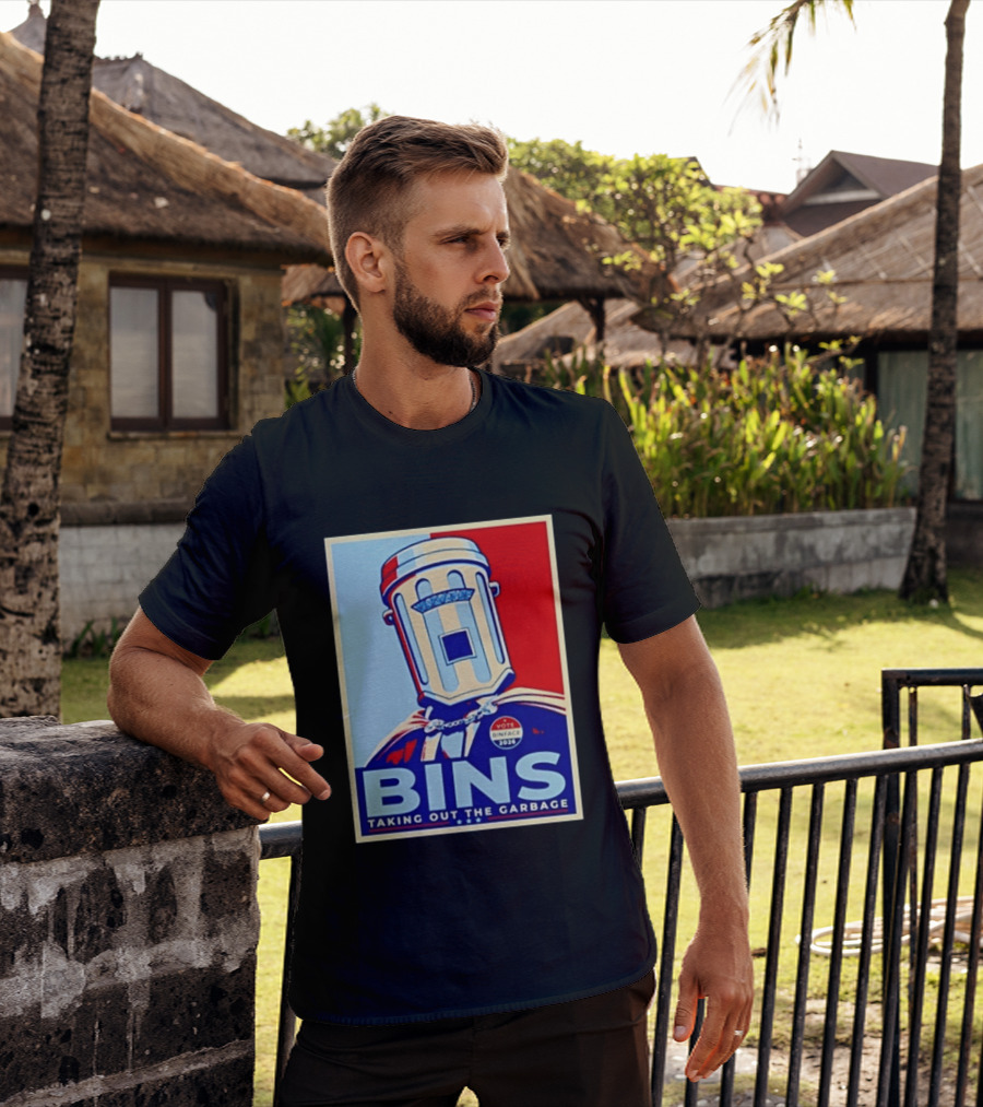Binface Bins Hope Vote 2024 Taking Out The Garbage T-Shirt