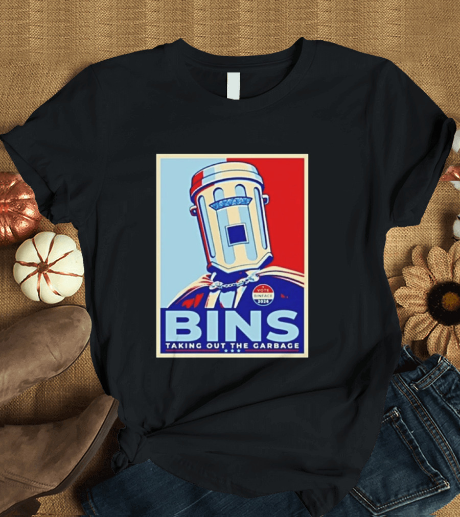 Binface Bins Hope Vote 2024 Taking Out The Garbage T-Shirt