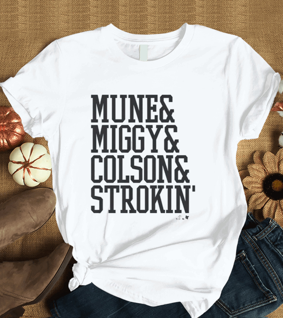 Munetaka Murakami Miguel Vargas Colson Montgomery Mune Miggy Strokin T-Shirt