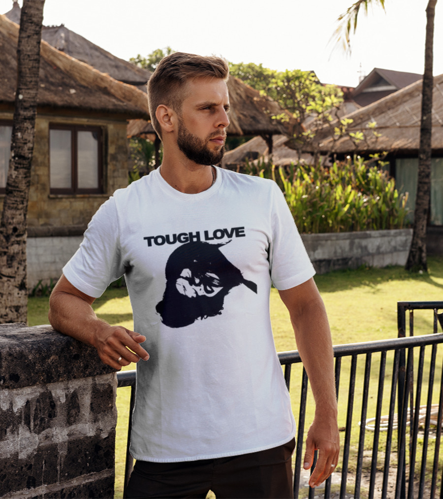 Tough Love Skull With Barbed Wire T-Shirt