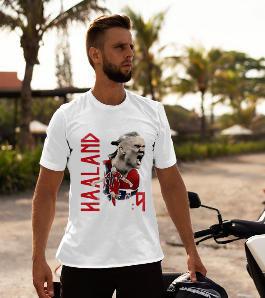Haaland Norway National Soccer Star 9 T-Shirt