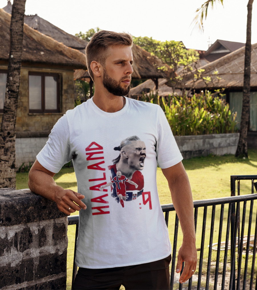Haaland Norway National Soccer Star 9 T-Shirt