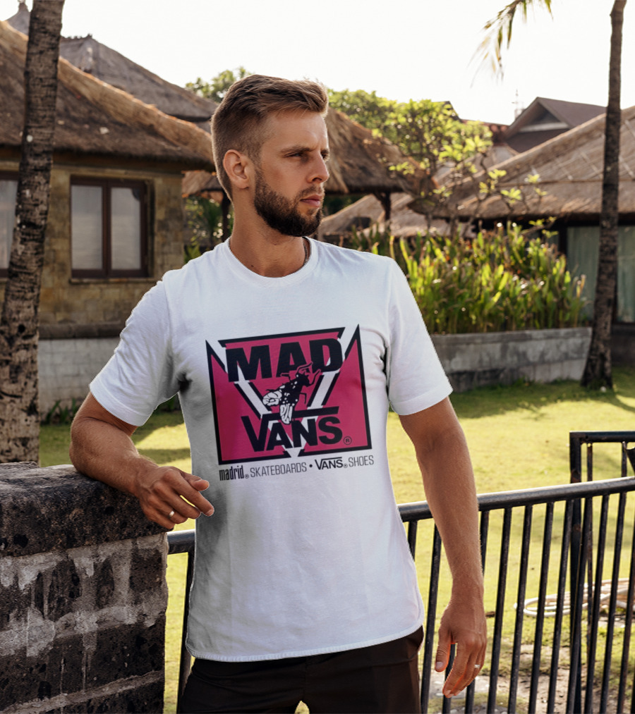 MAD Vans Madrid Skateboards Vans Shoes T-Shirt
