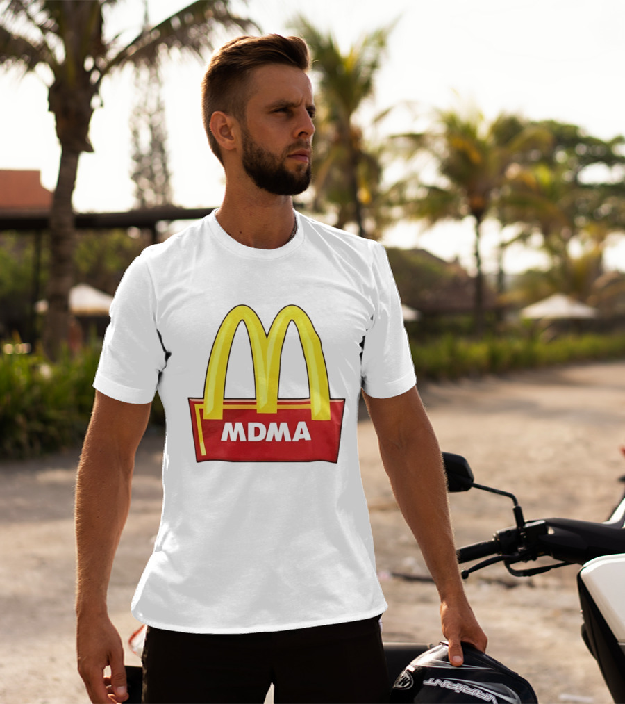 MDMA McDonald's Parody Golden Arches T-Shirt