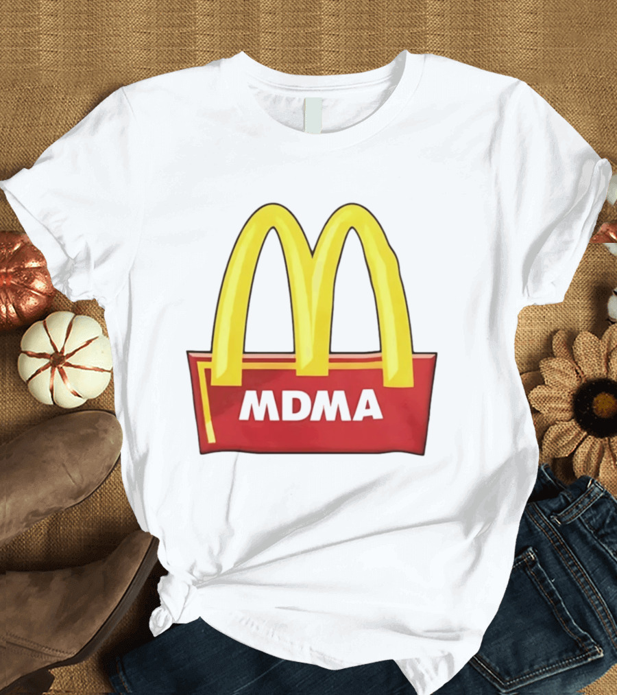 MDMA McDonald's Parody Golden Arches T-Shirt