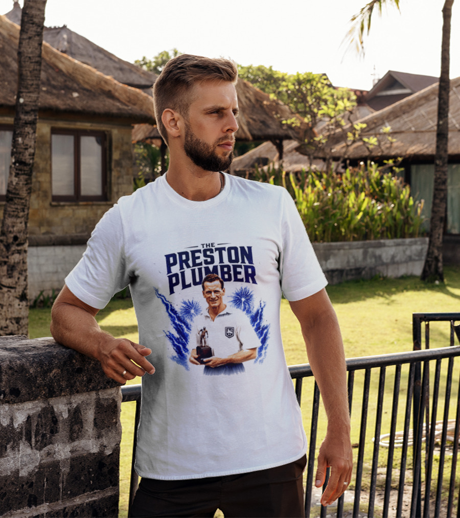 The Preston Plumber Tom Finney Football Legend T-Shirt