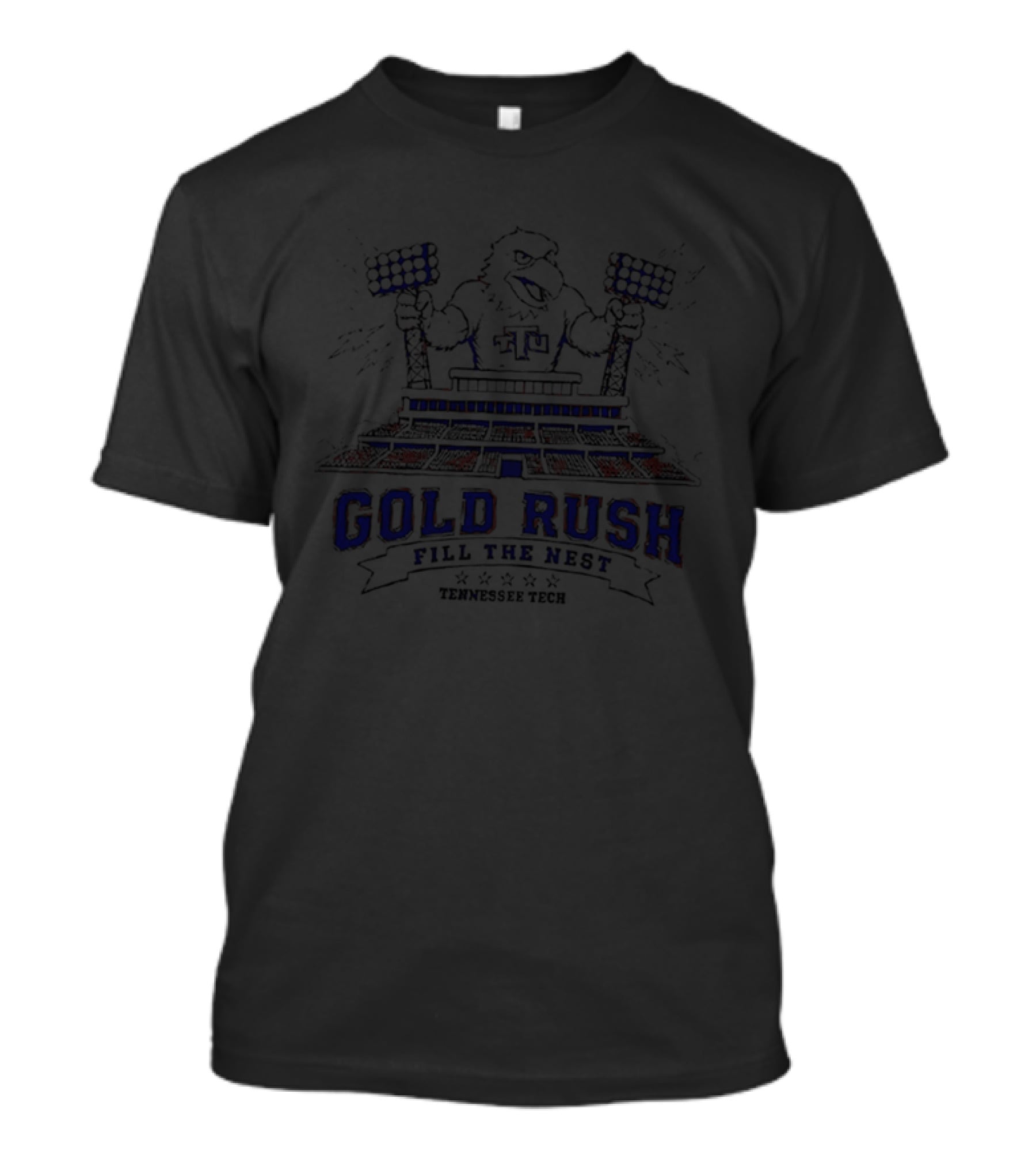 Tennessee Tech Awesome Eagle Fill The Nest 2026 Cold Rush Stadium Lights T-Shirt